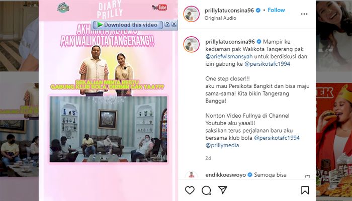 Setelah Sule, Giliran Aktris Cantik Prilly Latuconsina Niat Beli Klub Bola